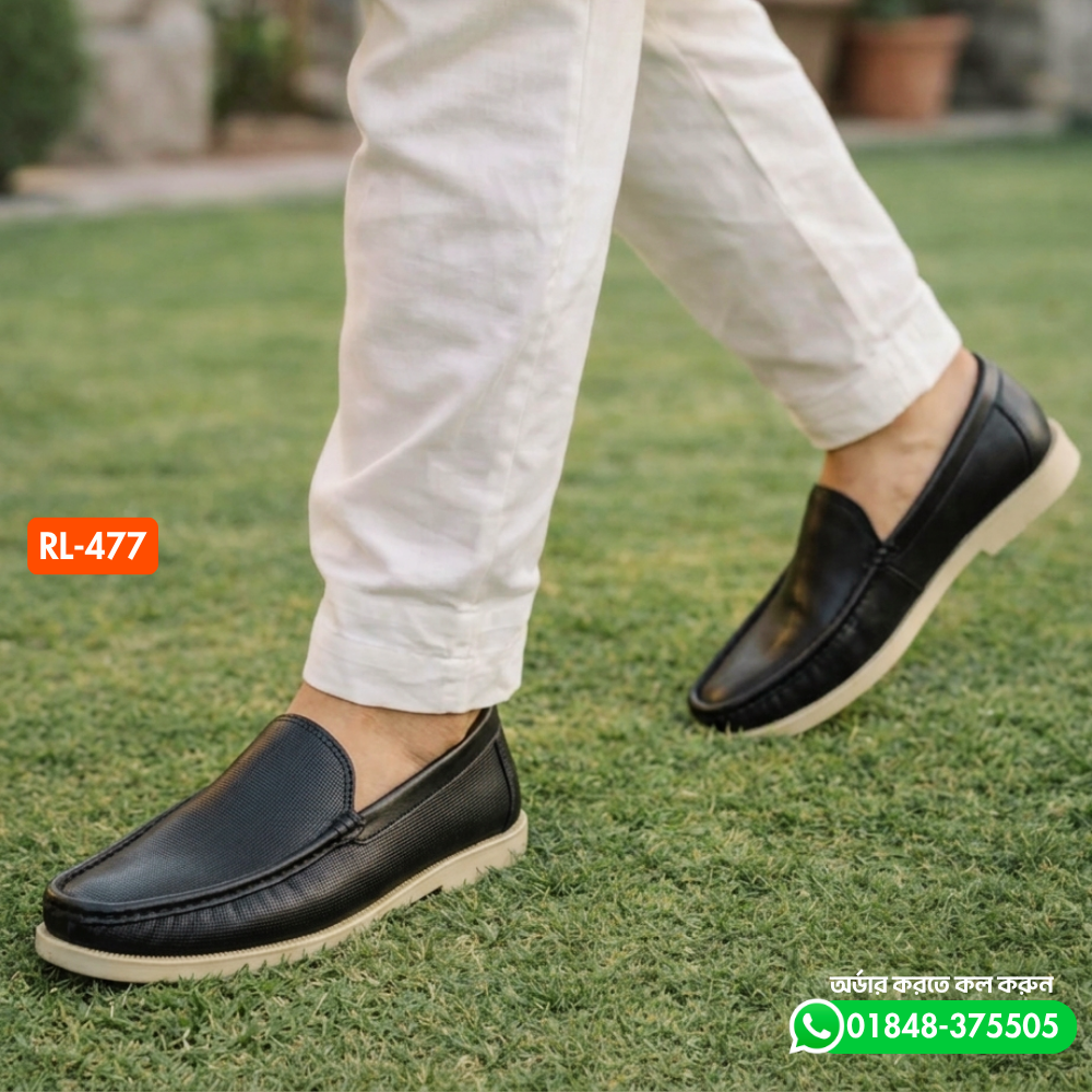 100% Genuine Leather Premium Quality Casual Shoe RL-477